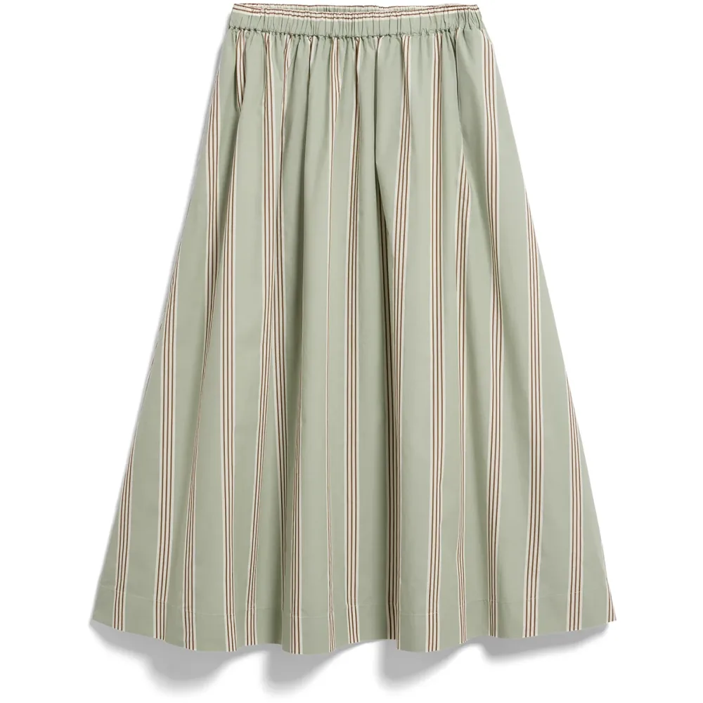 Armedangels Damen Stripe A-Line Midi Rock