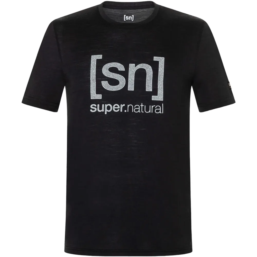 Super.Natural Herren Denim Logo T-Shirt