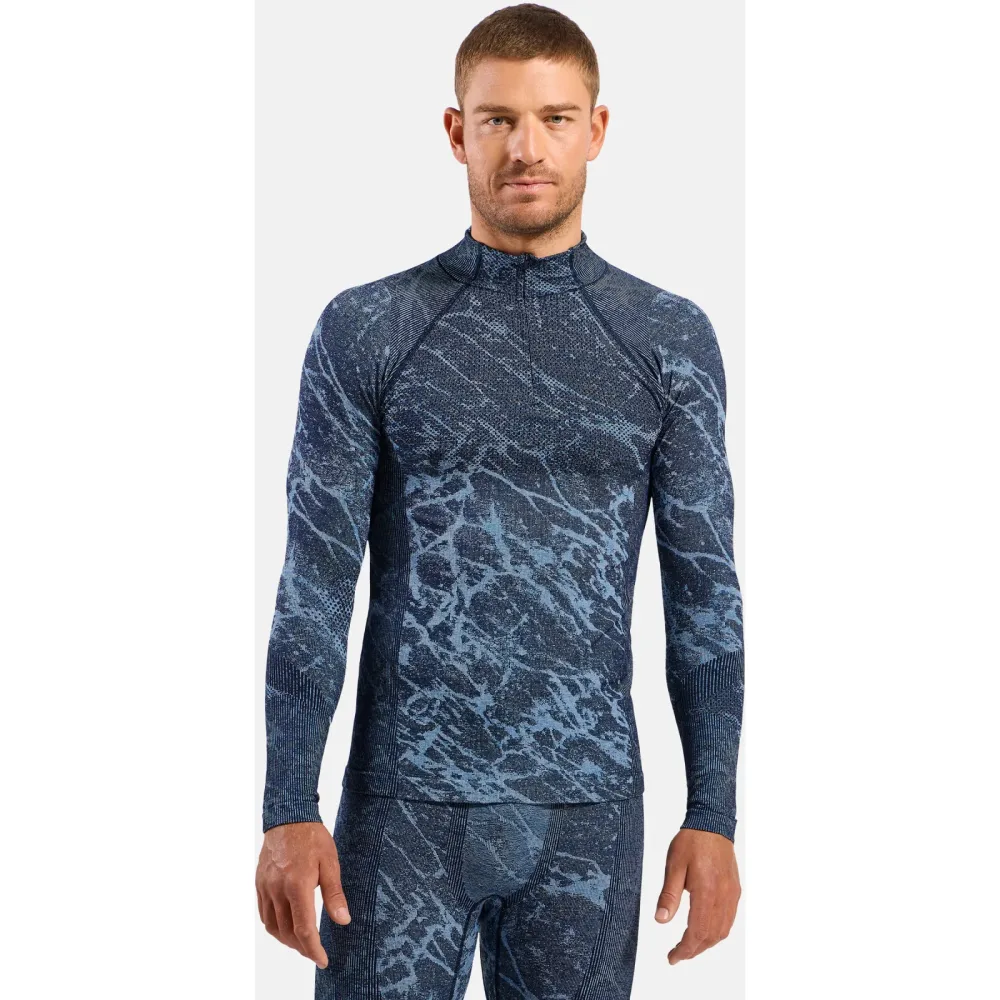 Odlo Herren Performance Warm Blackcomb Turtle Neck Longsleeve