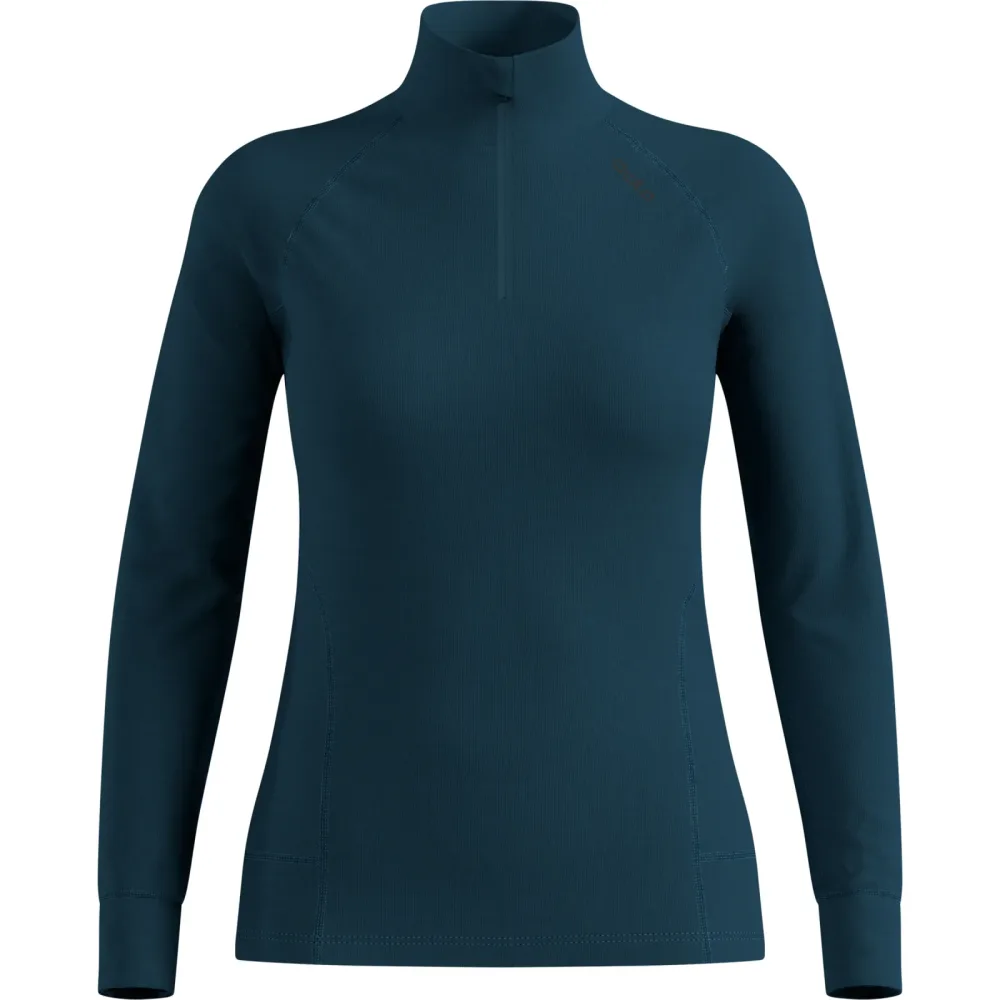 Odlo Damen Active X-warm Bl Turtle Half Zip Longsleeve
