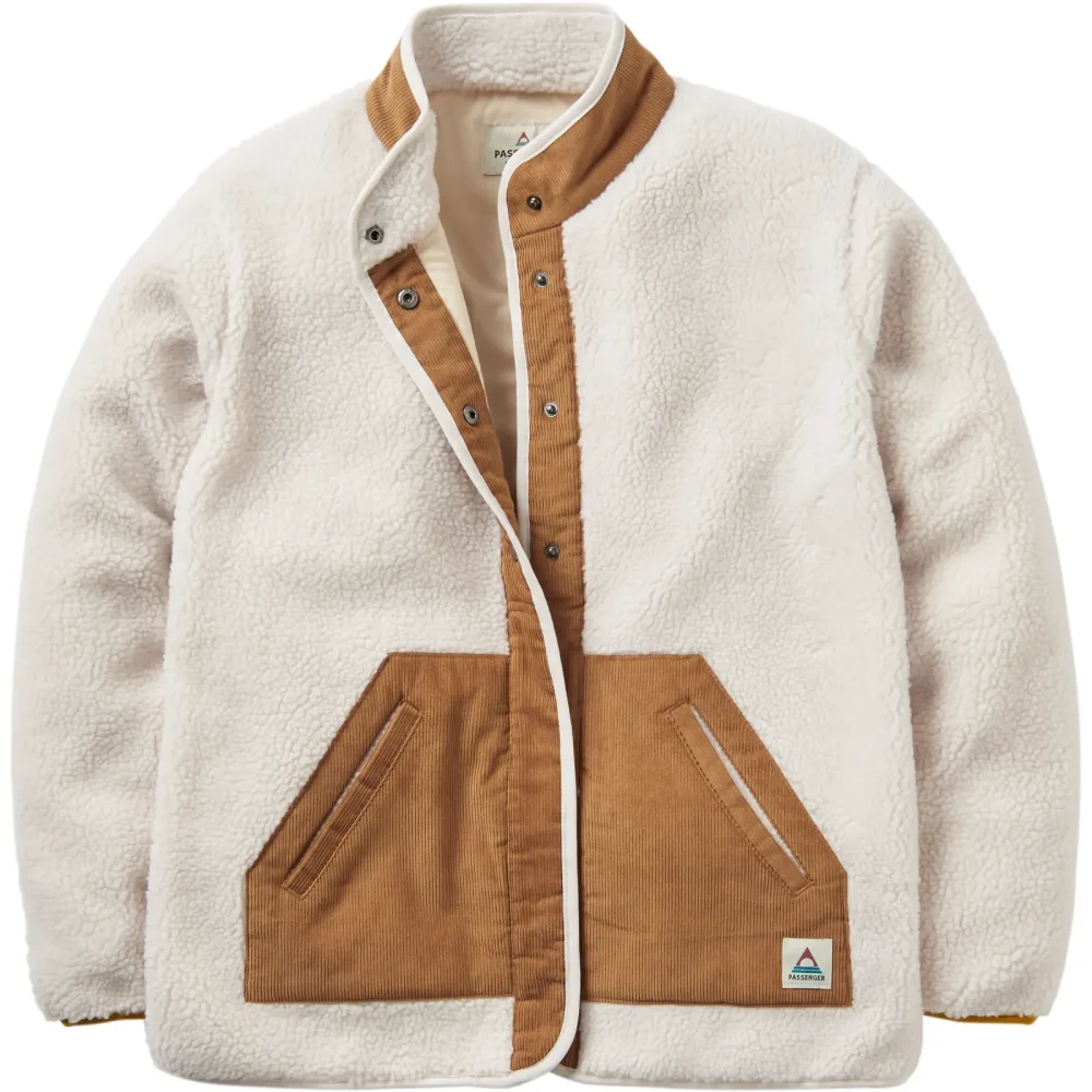 Passenger Damen Clover 3.0 Recycled Sherpa Fleece Jacke