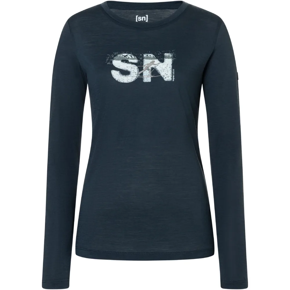 Super.Natural Damen Cross Country Logo Longsleeve