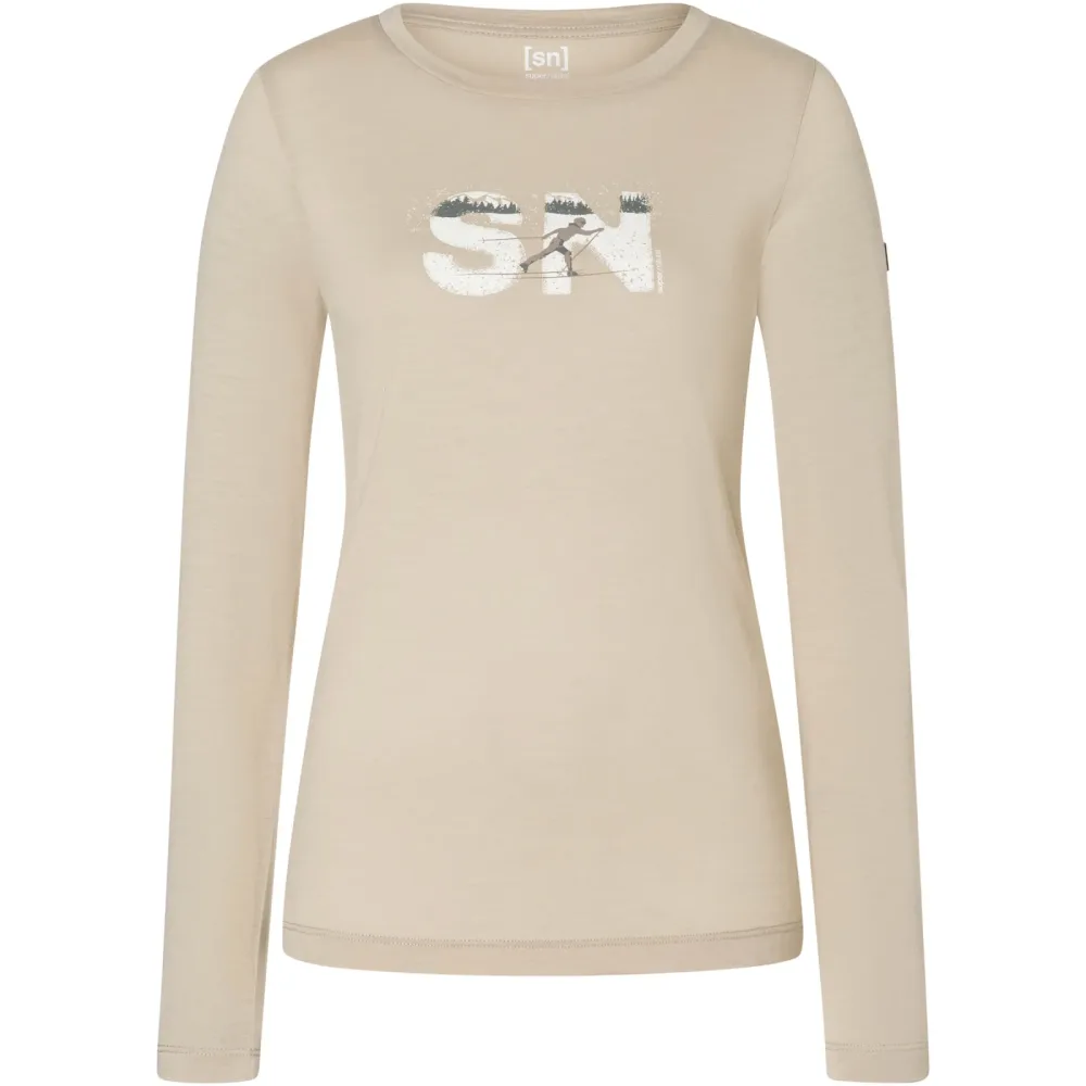 Super.Natural Damen Cross Country Logo Longsleeve