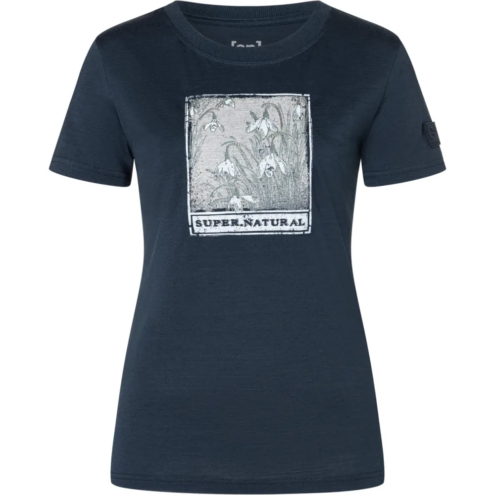 Super.Natural Damen Snow Drops Bio J T-Shirt