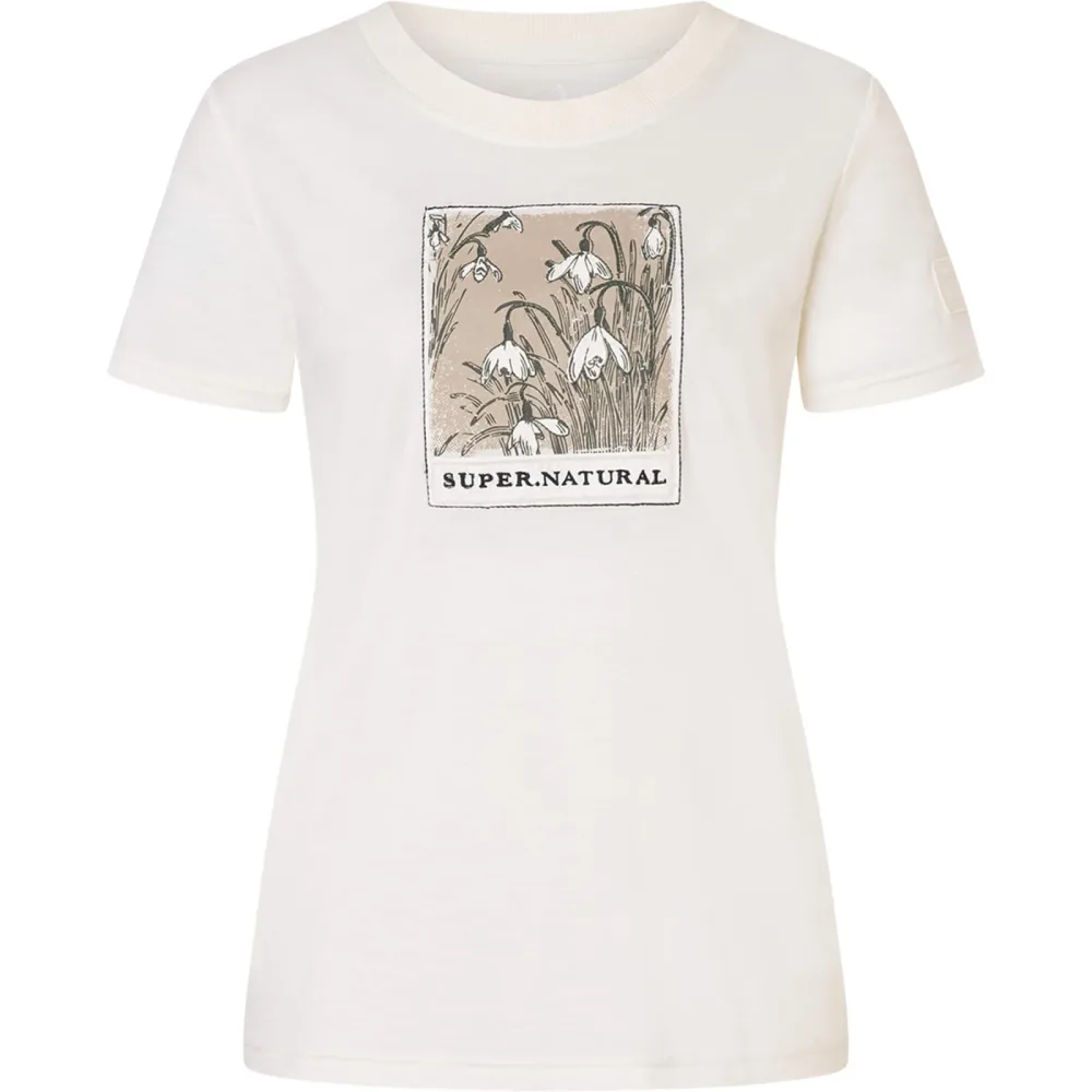 Super.Natural Damen Snow Drops Bio J T-Shirt