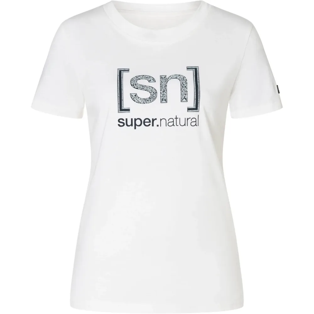 Super.Natural Damen Logo Sn Bandana Bio C T-Shirt