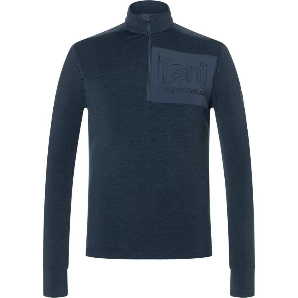 Super.Natural Herren Shoulder Guard 1/4 Zip Pullover