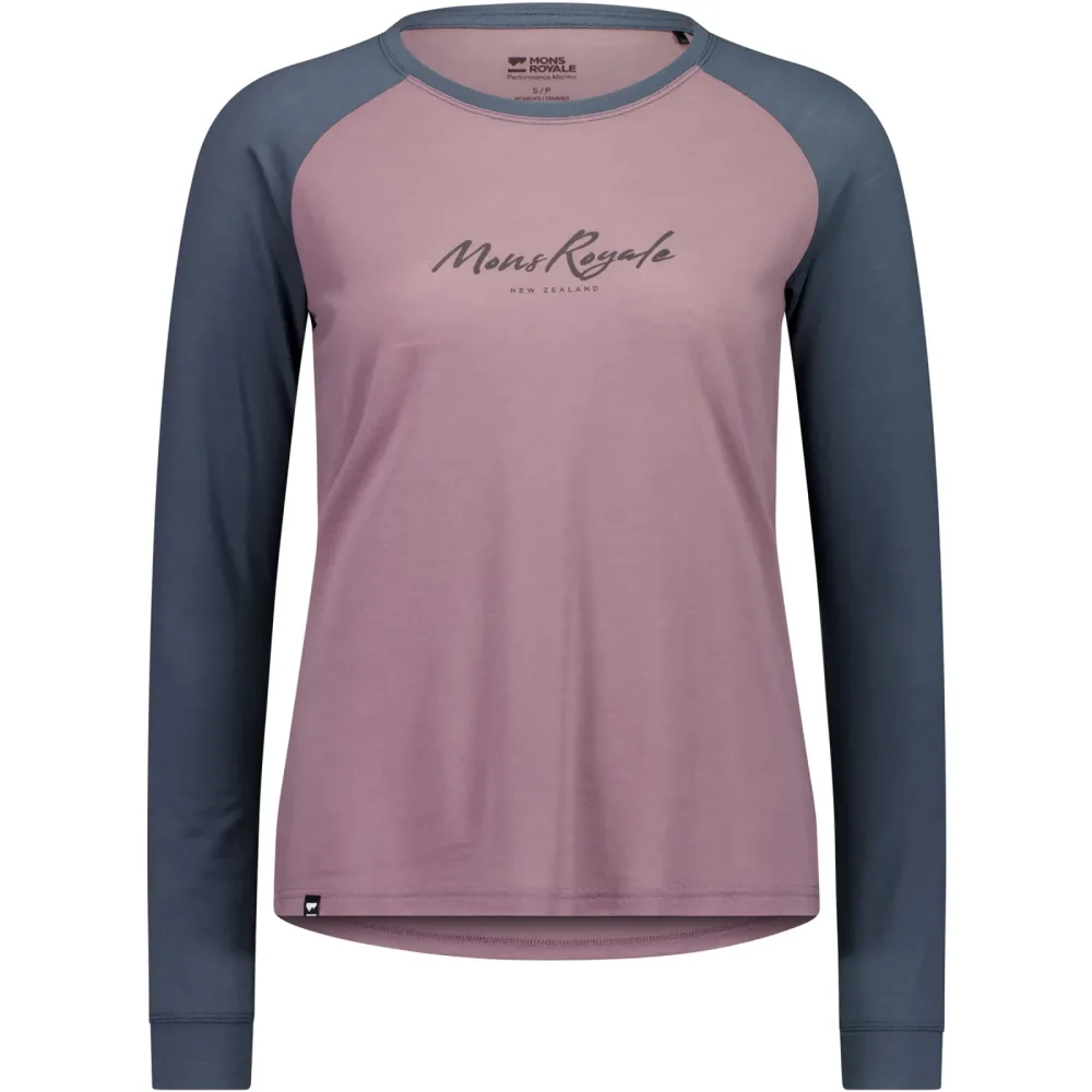 Mons Royale Damen Icon Merino Raglan Longsleeve