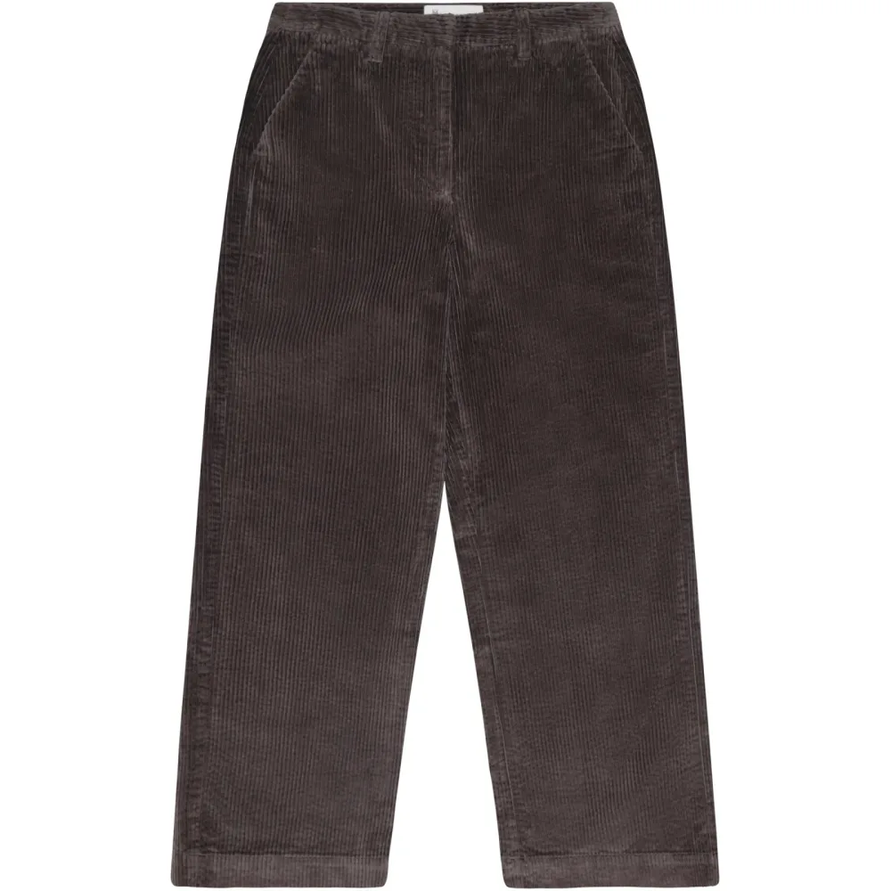 KnowledgeCotton Apparel Damen Bora Wide Corduroy Hose