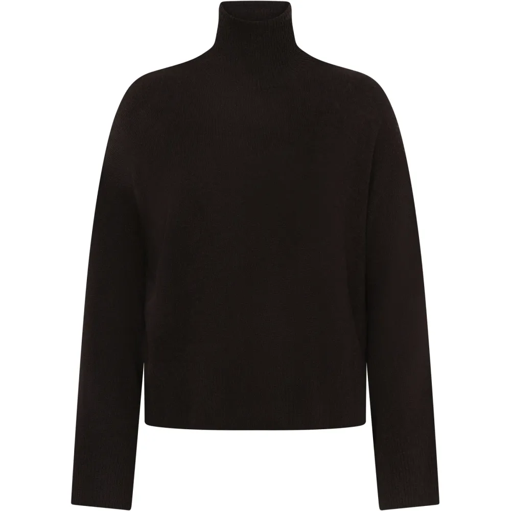 KnowledgeCotton Apparel Damen Lambswool High Neck Pullover