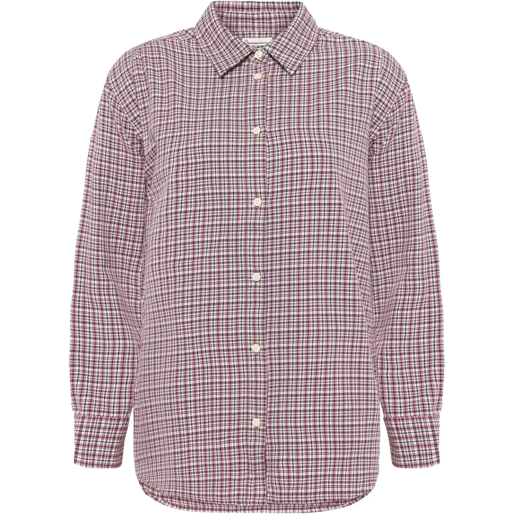 KnowledgeCotton Apparel Damen Vega Relaxed Check Hemd