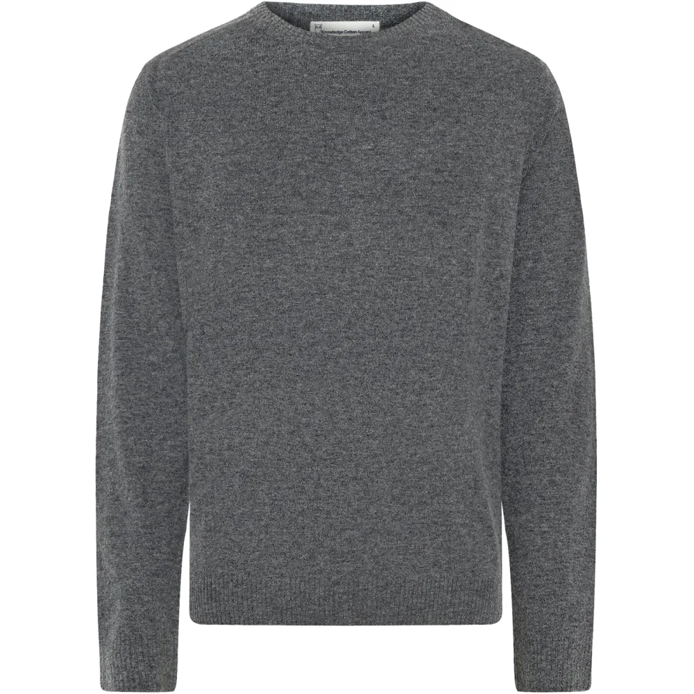 KnowledgeCotton Apparel Herren Lambswool Crew Neck Pullover