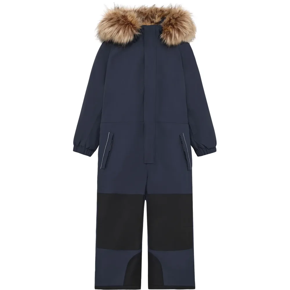Color Kids Kinder Contrast & Fur Schneeanzug
