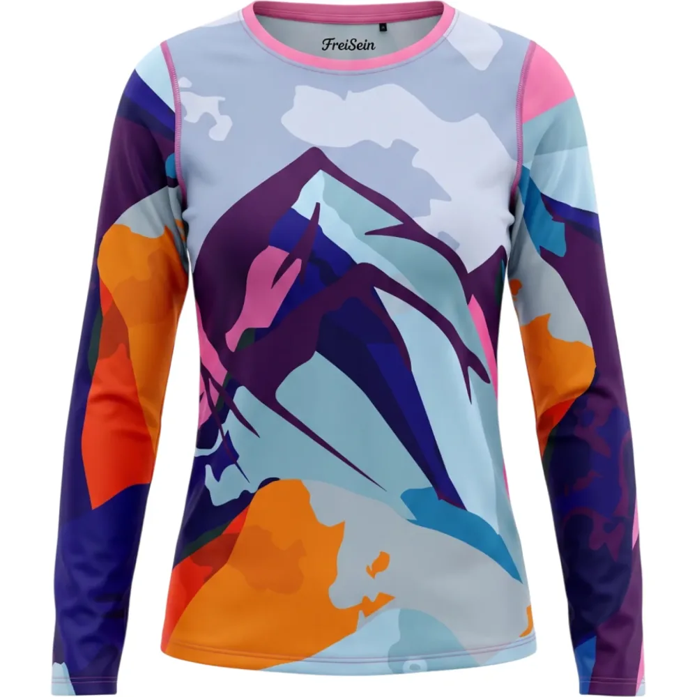 FreiSein Damen WaterColour Longsleeve