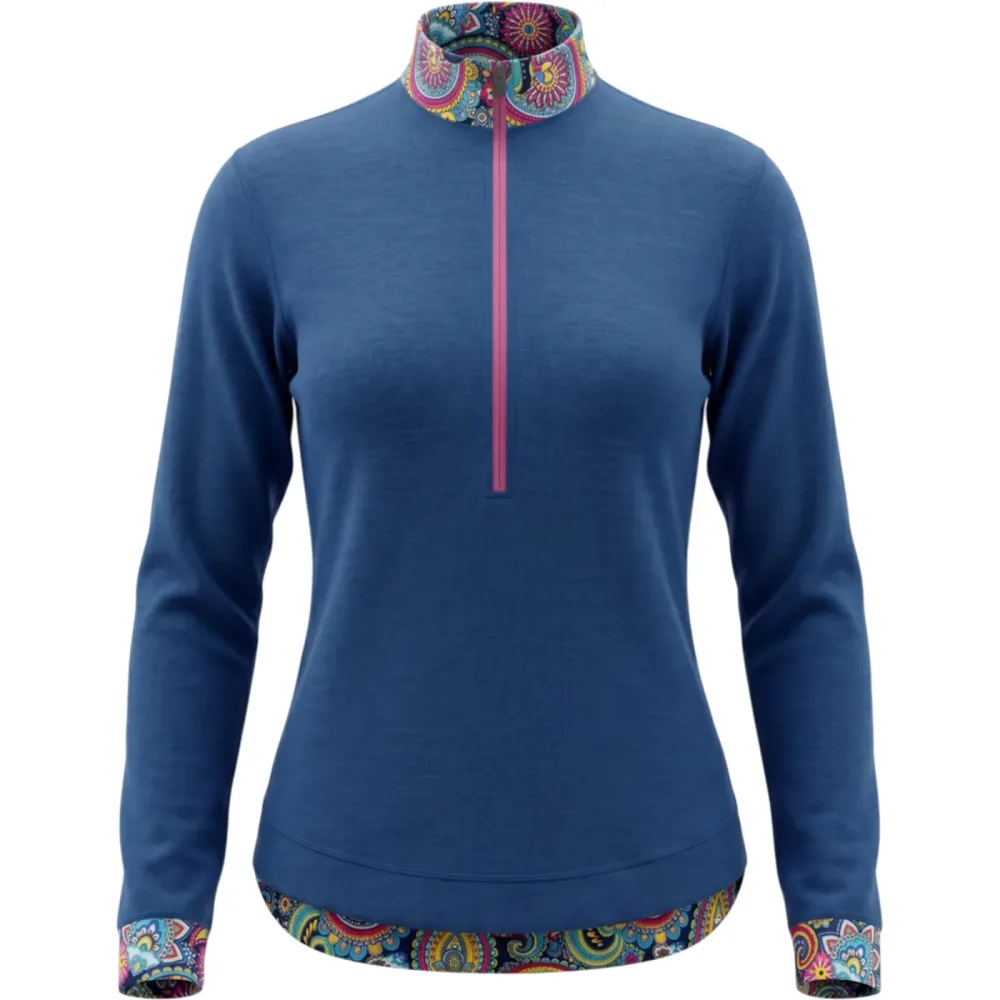 FreiSein Damen TwistedSkyBlue Longsleeve