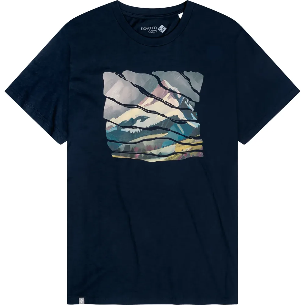 Bavarian Caps Herren Wintergipfel T-Shirt
