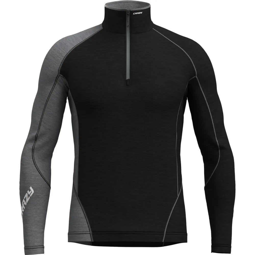 Crazy Herren Fahrenheit Zip Longsleeve