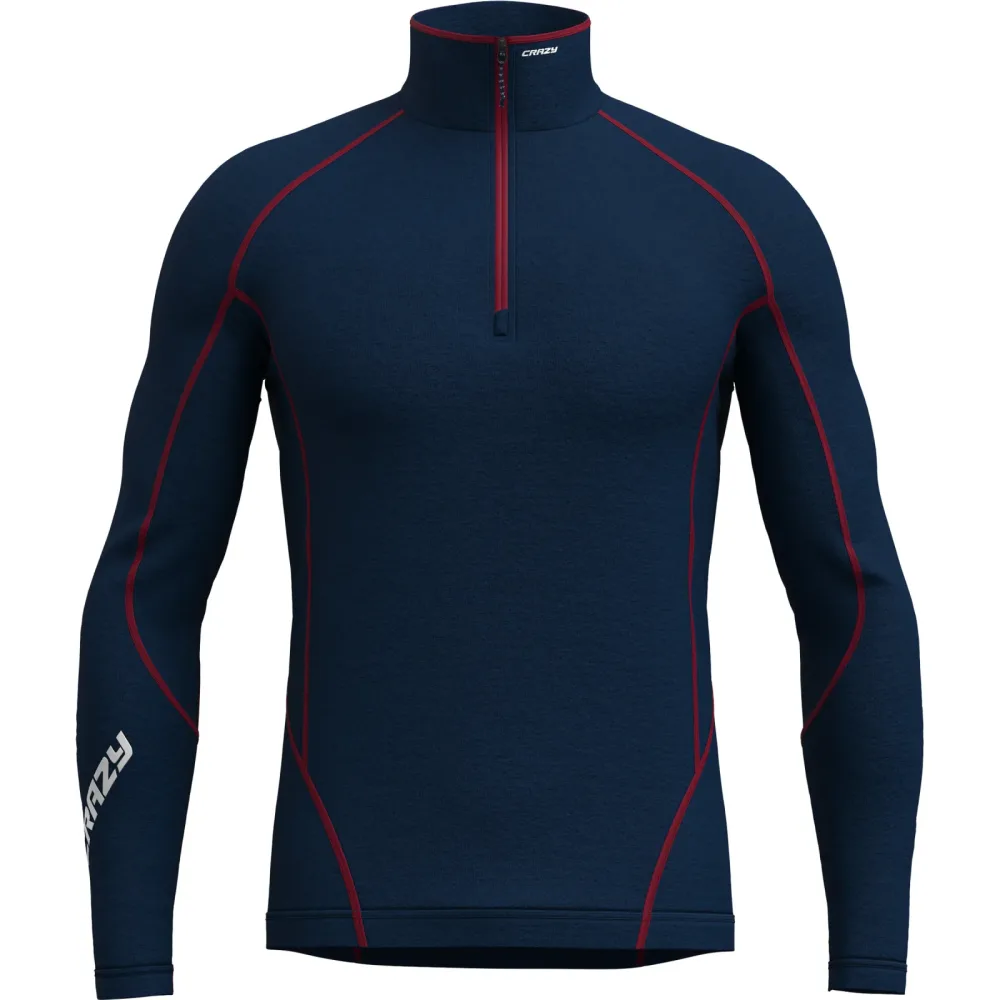 Crazy Herren Fahrenheit Zip Longsleeve