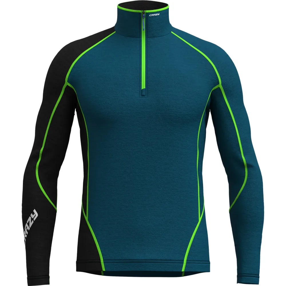 Crazy Herren Fahrenheit Zip Longsleeve