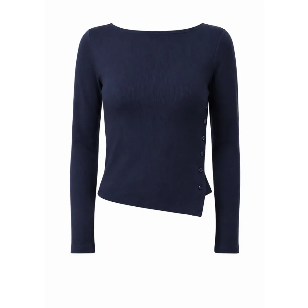 Mandala Damen Side Button Longsleeve