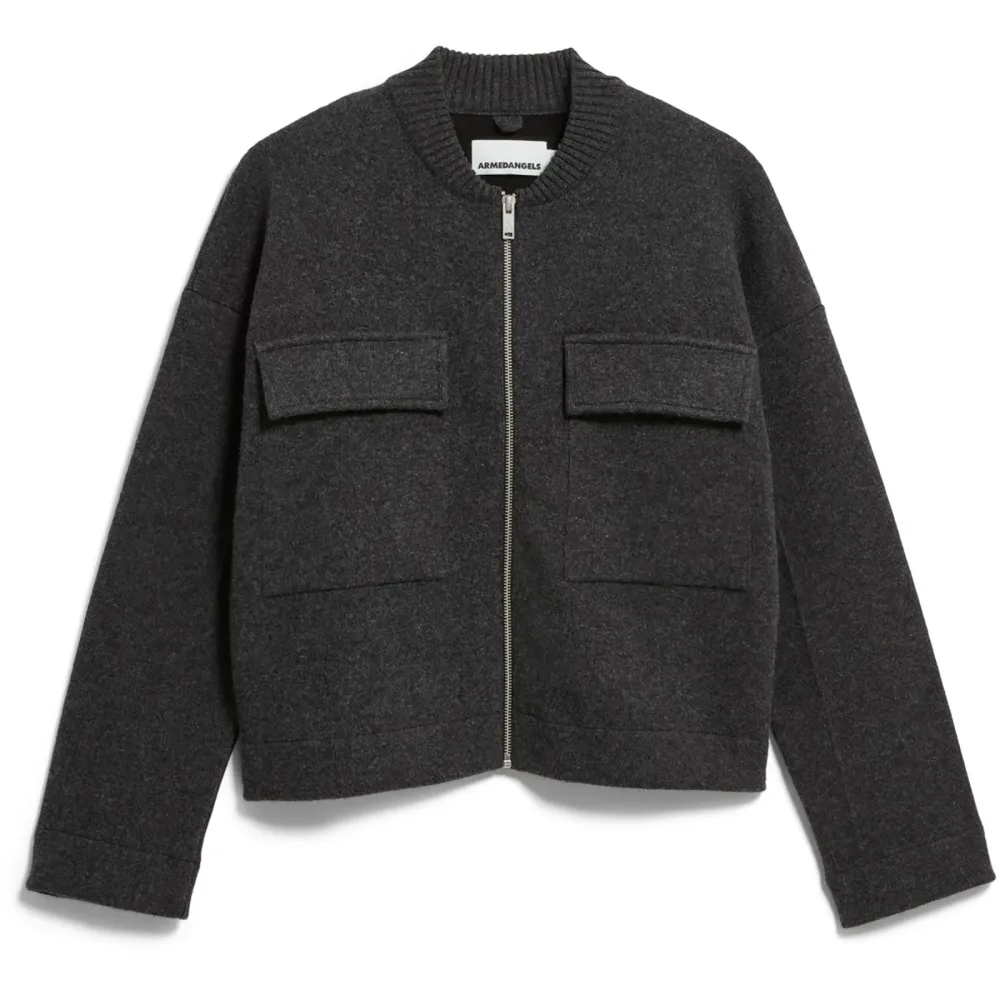 Armedangels Damen Cotton-wool Bomber Knit Jacke