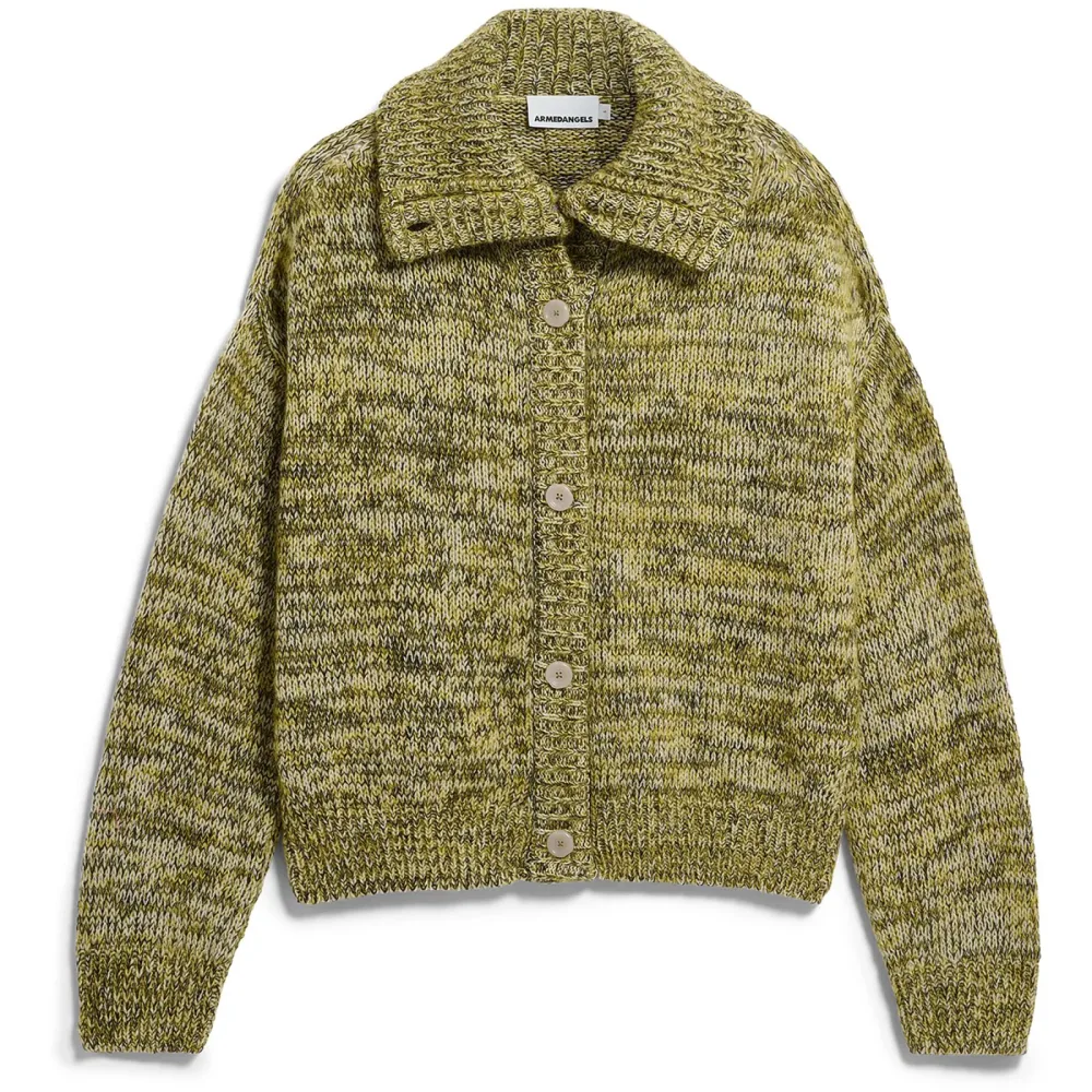 Armedangels Damen Mouliné Brushed Knit Cardigan Jacke