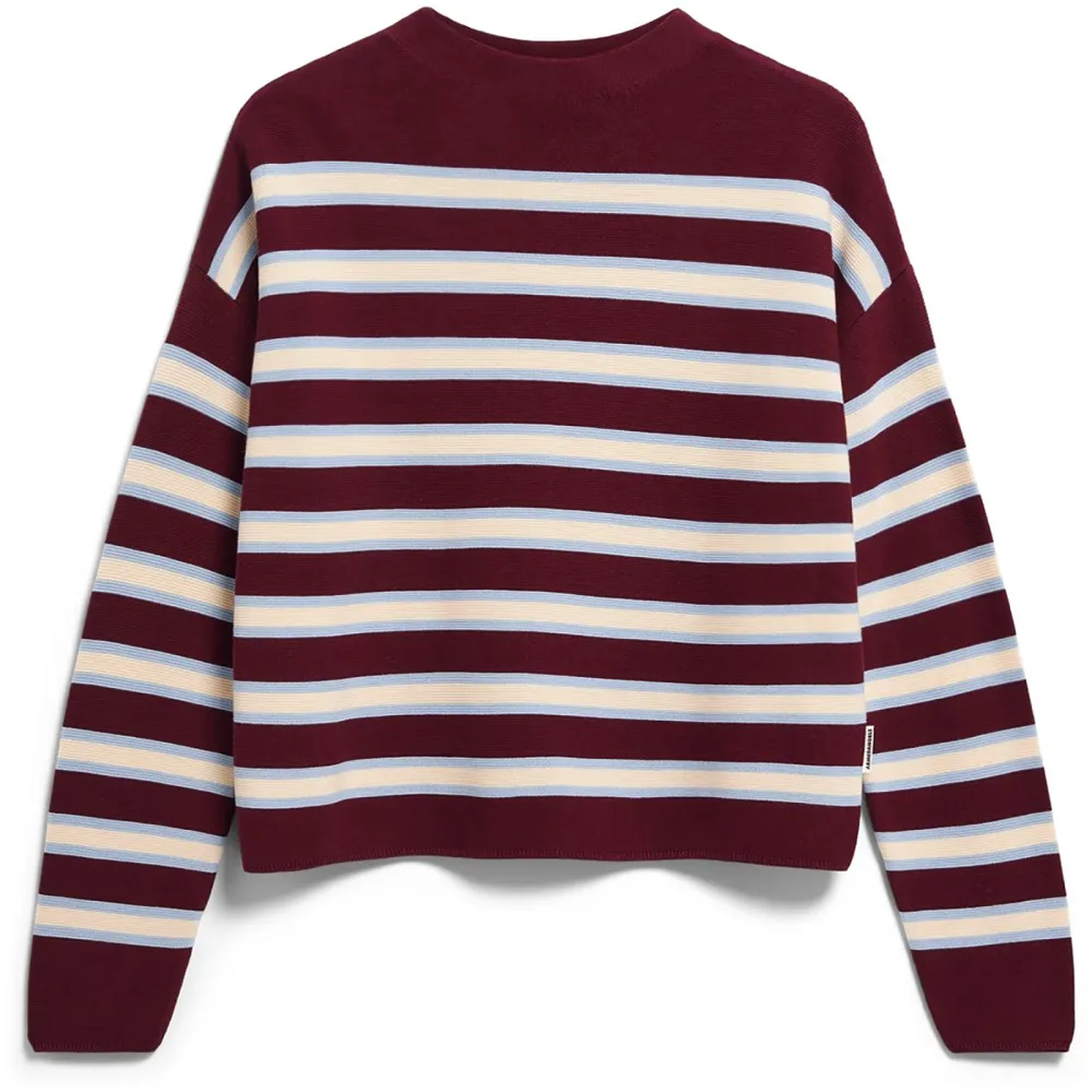 Armedangels Damen Merinaa Striped Knit Pullover