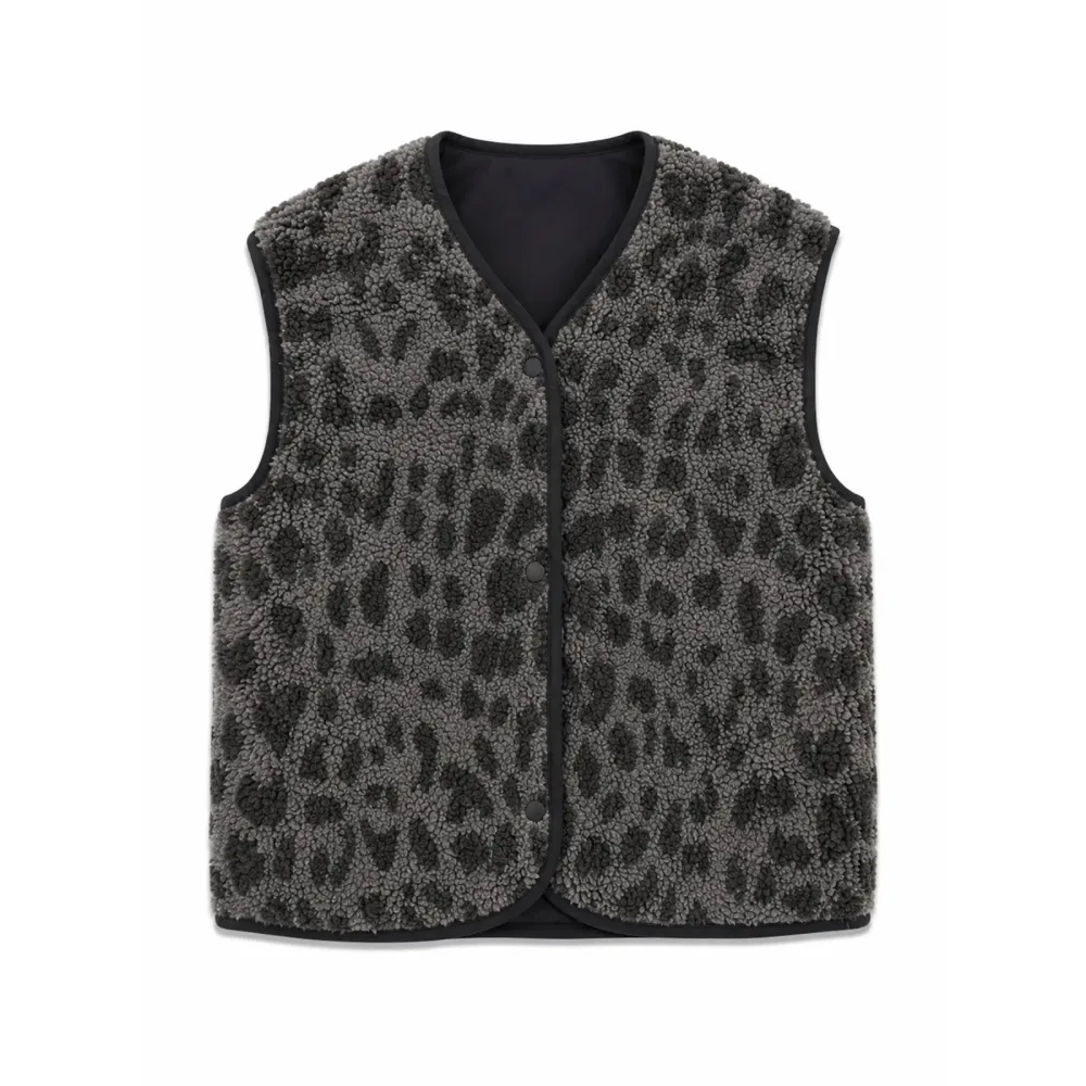 Mazine Damen Printed Sherpa Weste