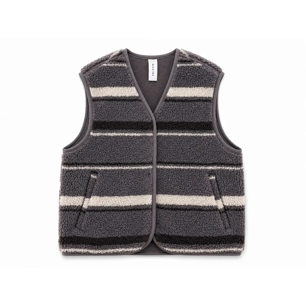 Mazine Damen Printed Sherpa Weste