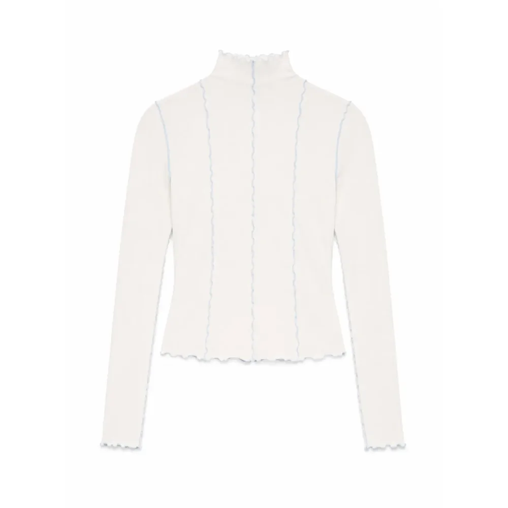 Mazine Damen Babylock Hems Turtleneck Longsleeve