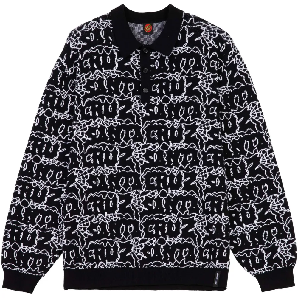 Santa Cruz Herren Donnie Knit Polo Pullover