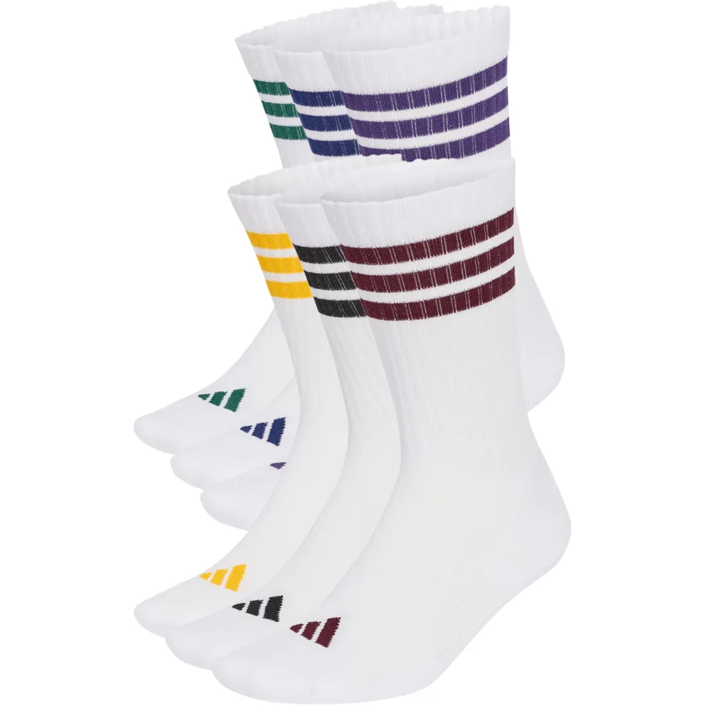 adidas 3 Stripes Crew 6er Pack Socken