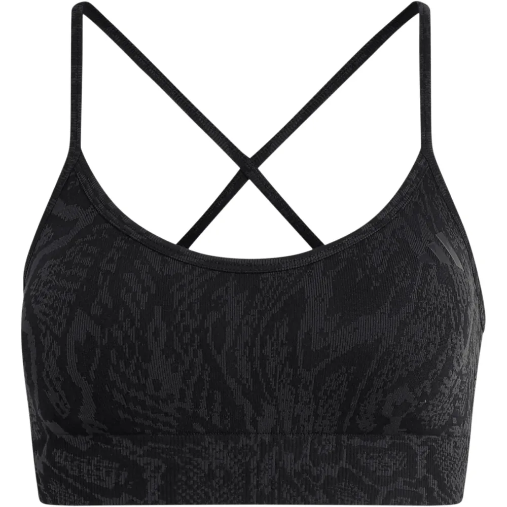 adidas Damen Workout Knit Snake Light Support Sport BH