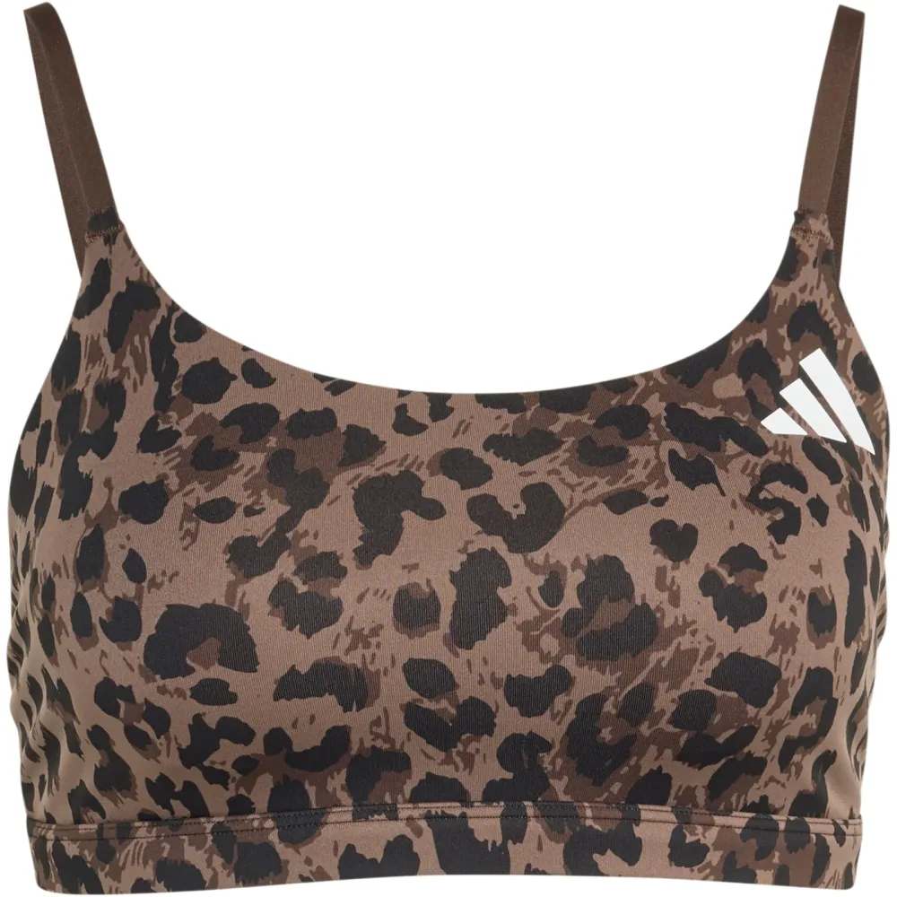 adidas Damen Optime AOP Leopard Light Support Sport BH