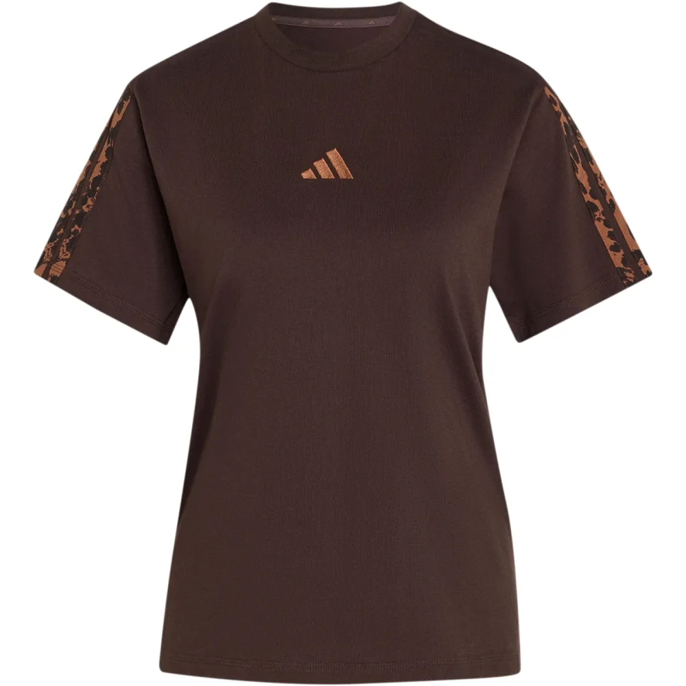 adidas Damen Seasonal Essentials Animal Print T-Shirt