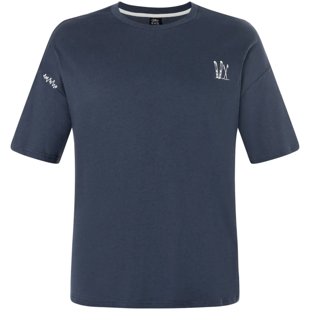 Chillaz Herren Bergzeit Bozeman Skis an Poles T-Shirt