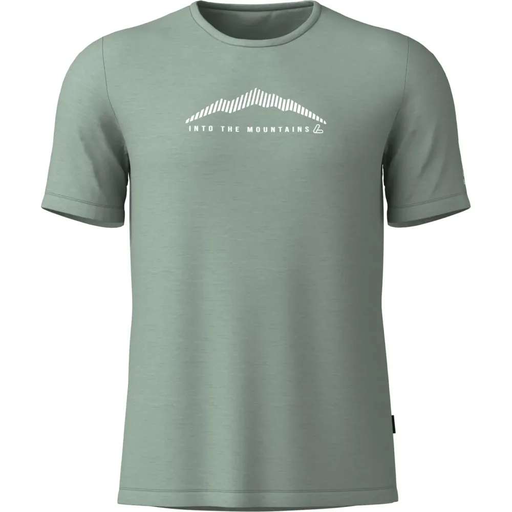 Löffler Herren Merino-Light Print T-Shirt