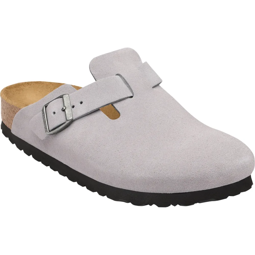 Birkenstock Damen Boston Suede Leather Sandalen