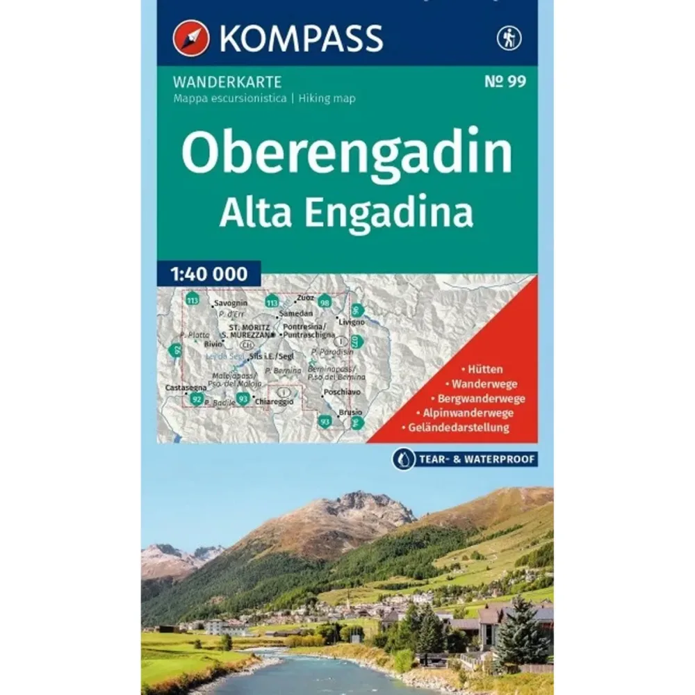 Kompass Verlag WK 99 Oberengadin