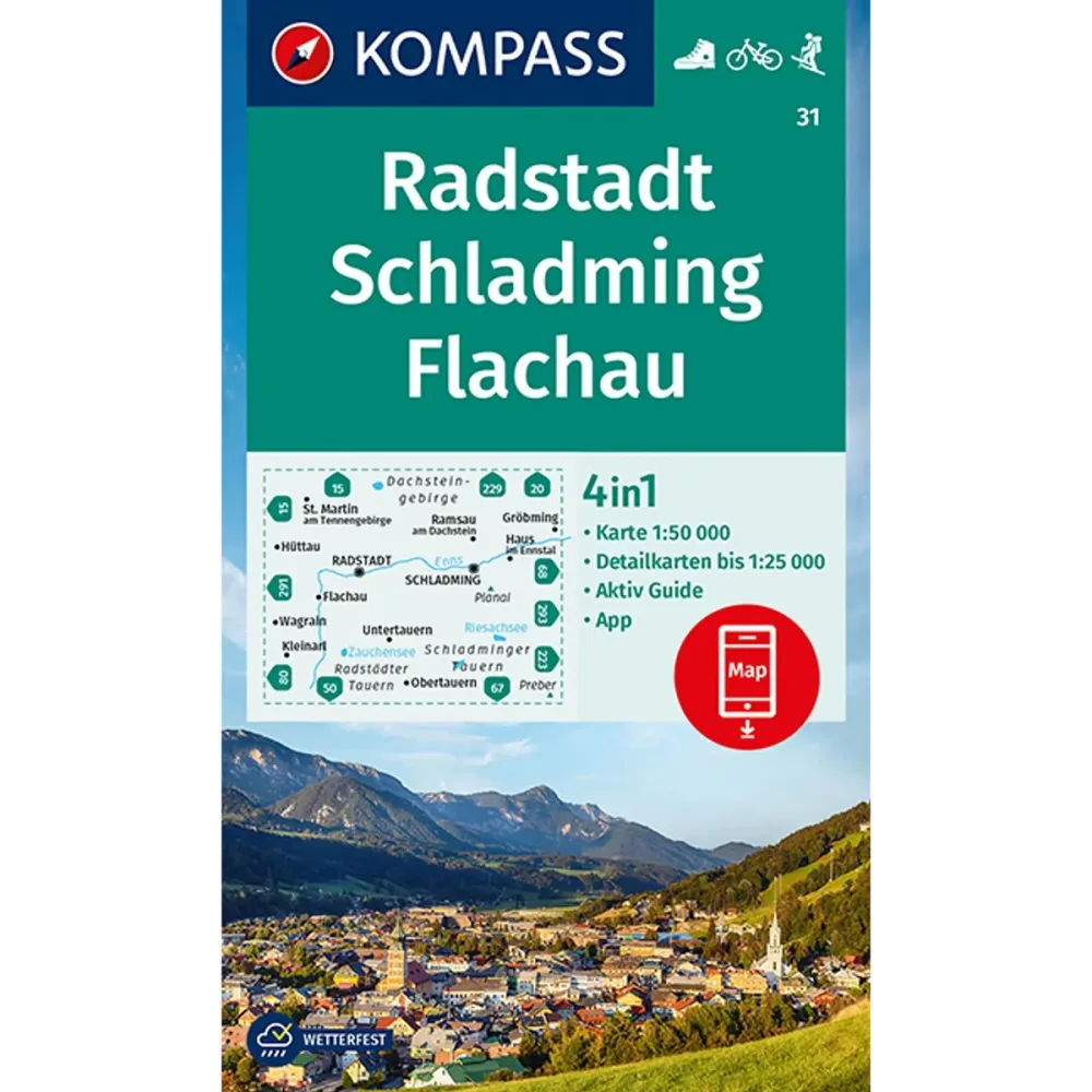 Kompass Verlag WK 31 Radstadt - Schladming - Flachau