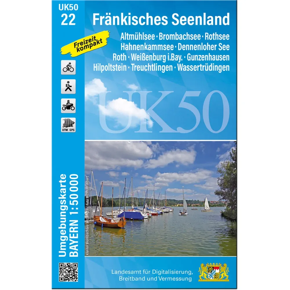 Landesamt Digitalisierung, Breitband, Vermessung UK 50-22 Fränkisches Seenland