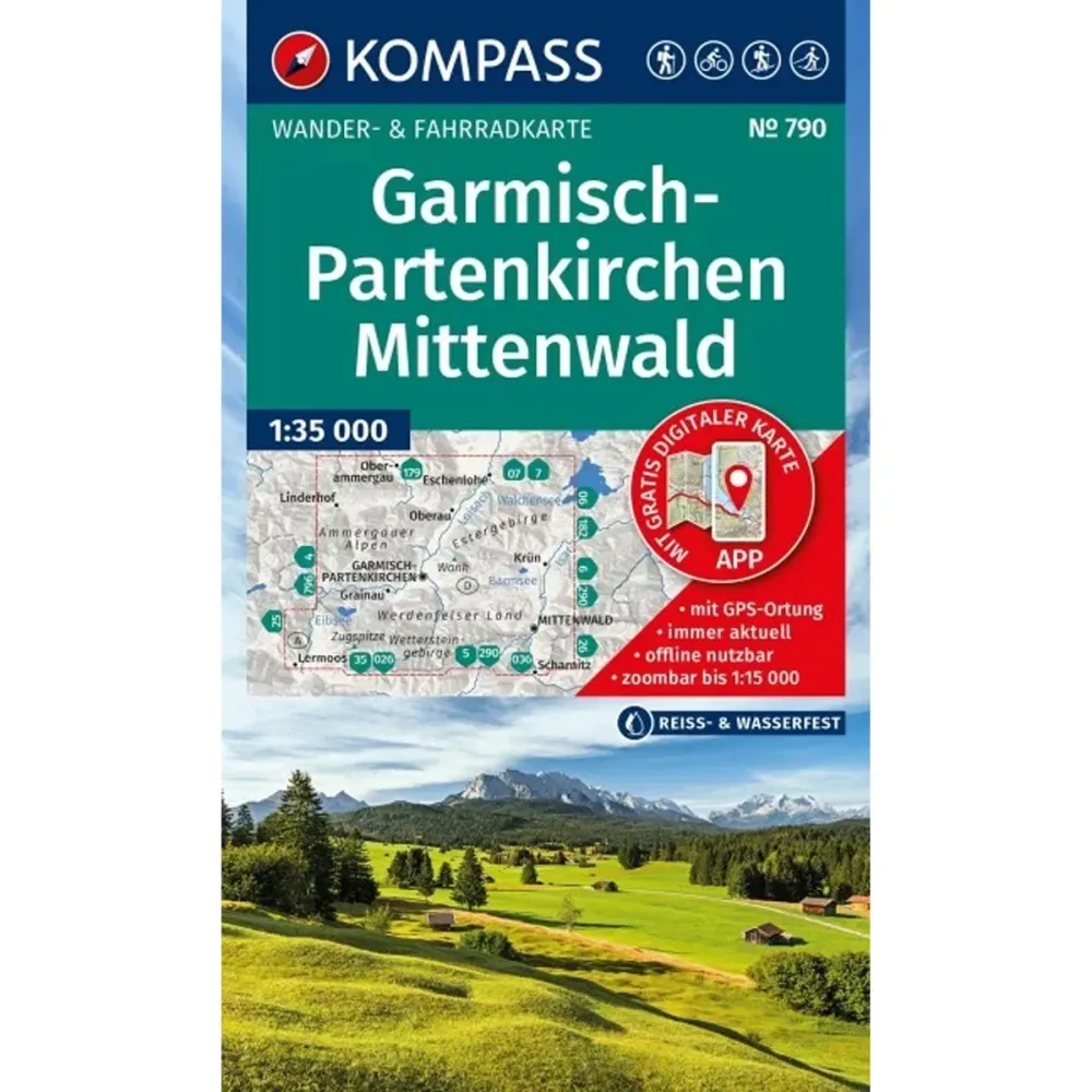Kompass Verlag WK 790 Garmisch-Partenkirchen / Mittenwald