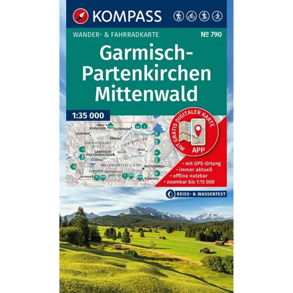 Kompass Verlag WK 790 Garmisch-Partenkirchen / Mittenwald