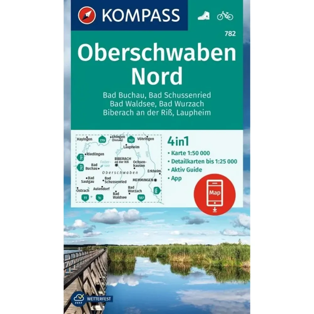 Kompass Verlag WK 782 Oberschwaben Nord