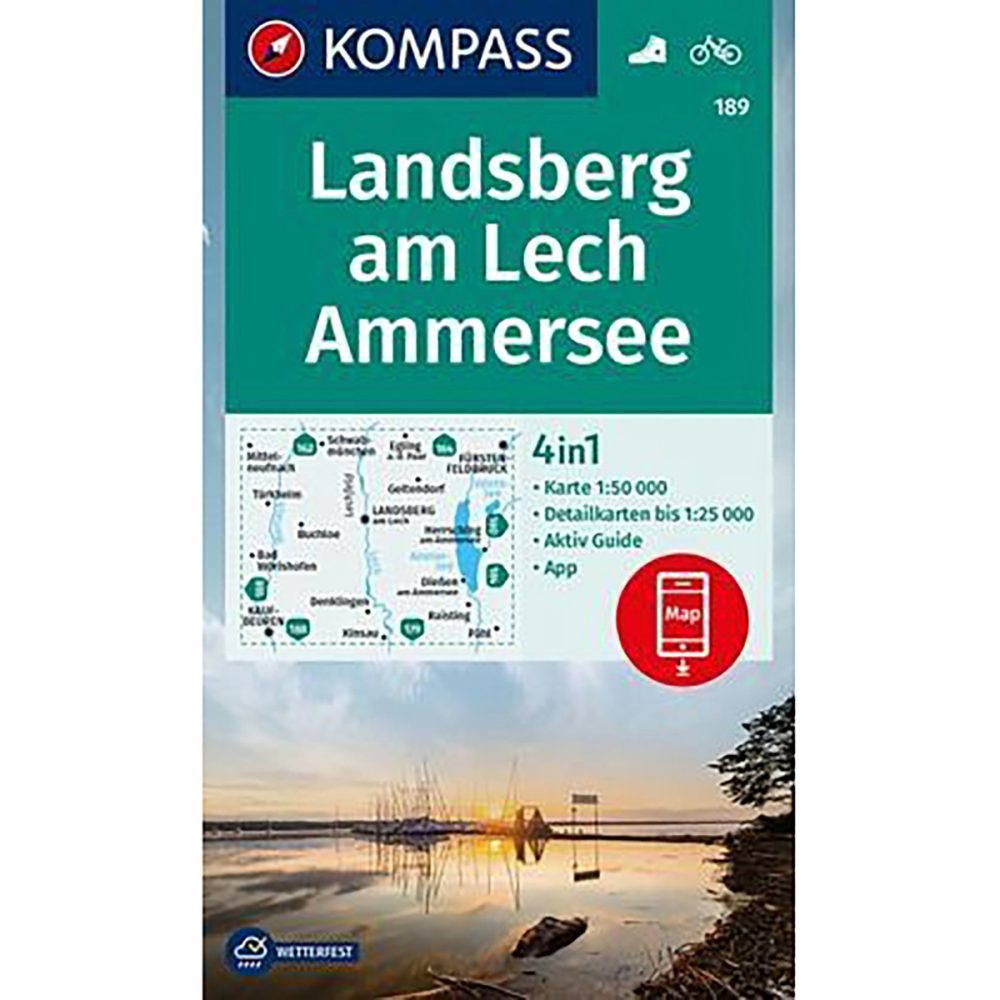 Kompass Verlag WK 189 Landsberg am Lech - Ammersee