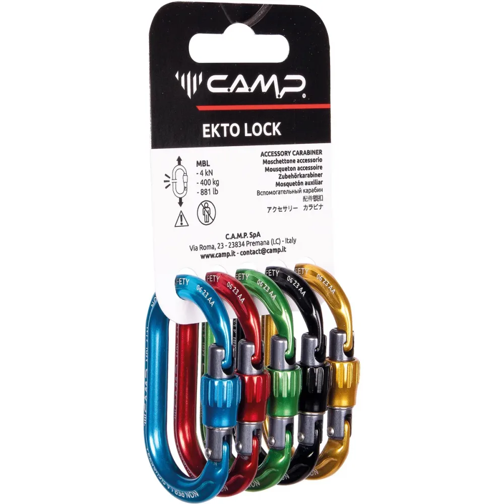 Camp Rack Pack Ekto Lock 5er Pack Karabiner