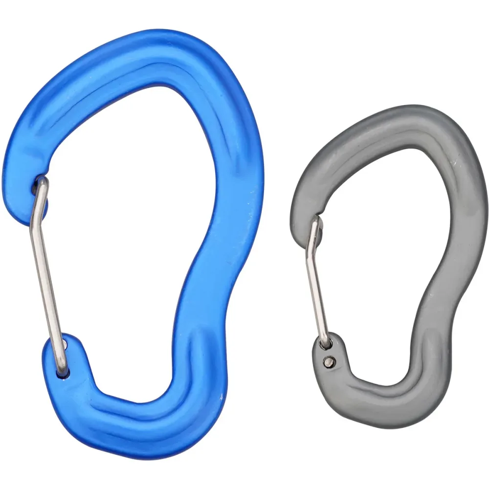 Munkees Karabiner mit Drahtschnapper 2er Pack