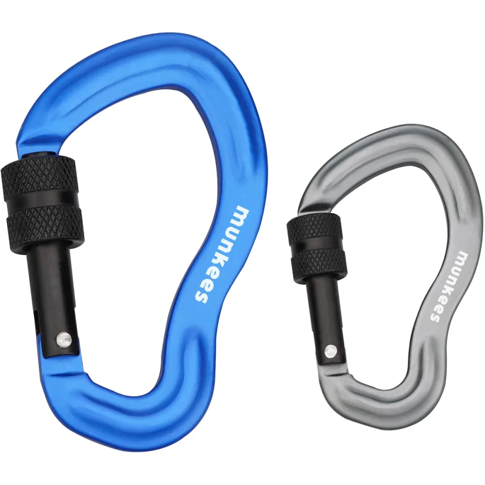 Munkees Karabiner mit Schraubverschluss 