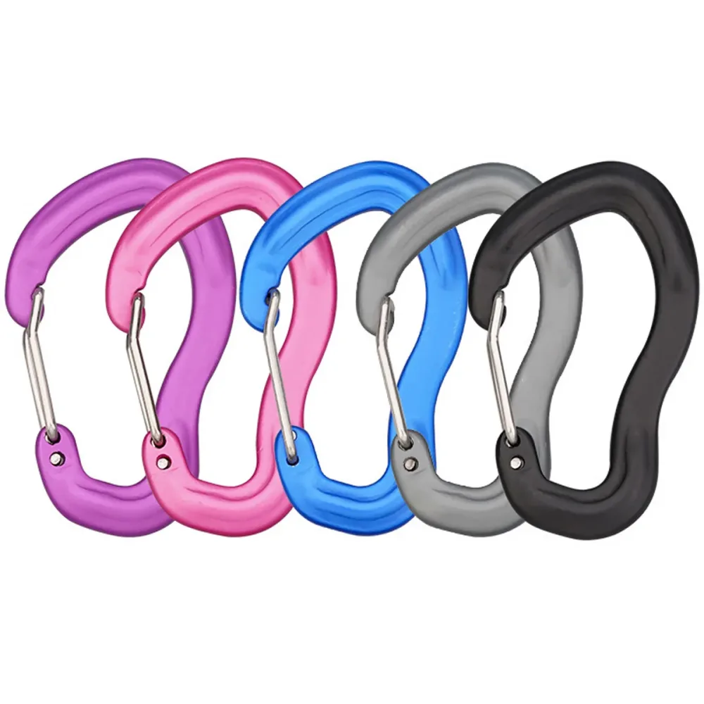 Munkees Karabiner mit Drahtschnapper 2er Pack