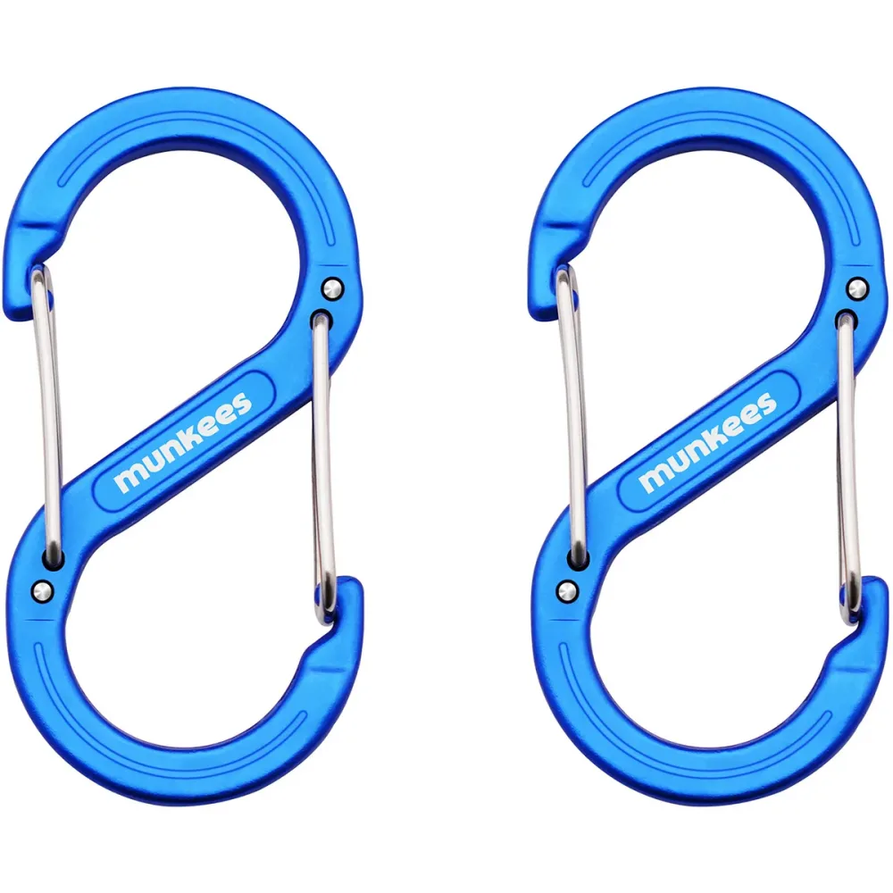 Munkees S-Form Karabiner 2er Pack